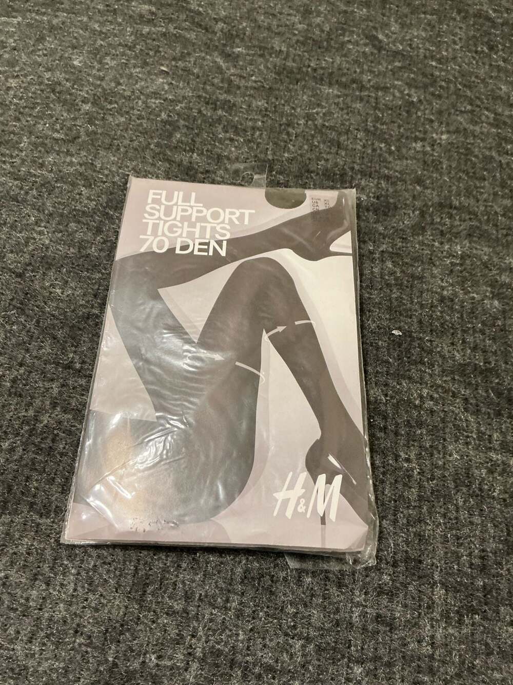 H&M Full Support Tights 70 Denier Black Size XL